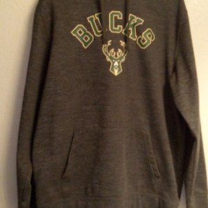 Milwaukee Bucks Mens Fleece Hoodie Pullover Sweatshirt Large